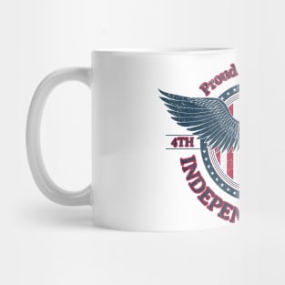 4th July Proud and United, Independence Day Mug